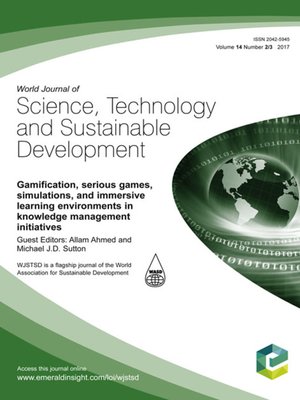 cover image of World Journal of Science, Technology and Sustainable Development, Volume 14, 2/3/2017